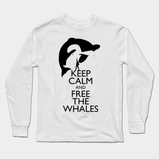 Free The Whales Long Sleeve T-Shirt